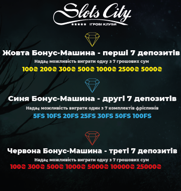 Умови бонусу від Slots City