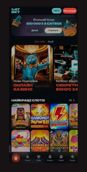 Catbet старт реєстрації
